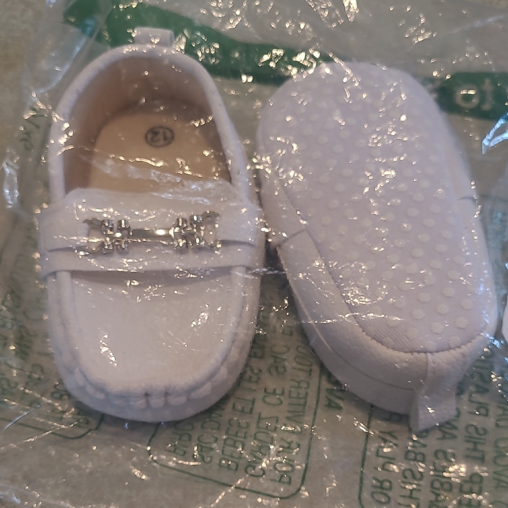 White Baby Loafers